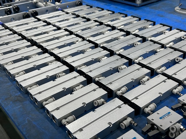 The process of automatic egg rolls machine from spare parts to finished products